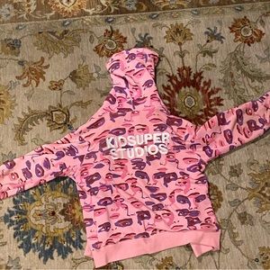 KidSuper Pink Camo Face Hoodie